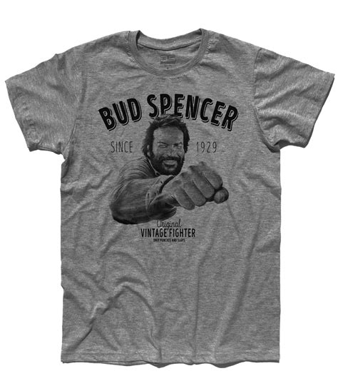 He was known for act. Bud Spencer t-shirt uomo - Vintage fighter - 3Stylershop