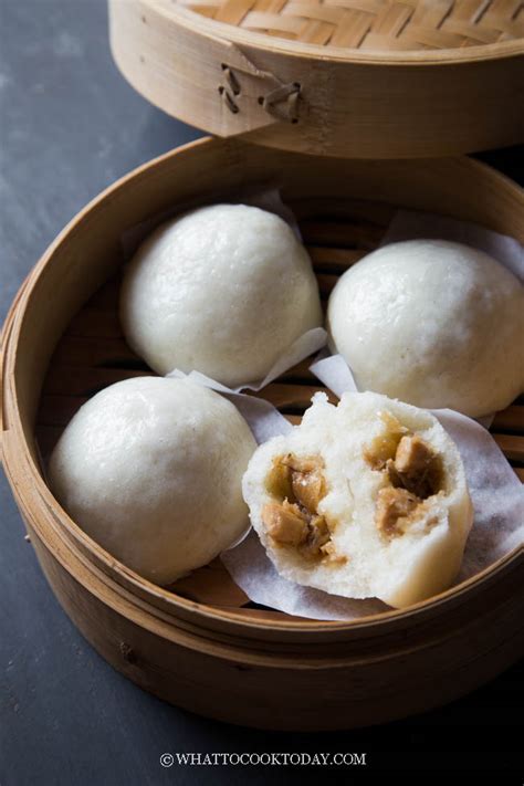 Soft Fluffy Chinese Gluten Free Meat Steamed Buns Mantoubaozi