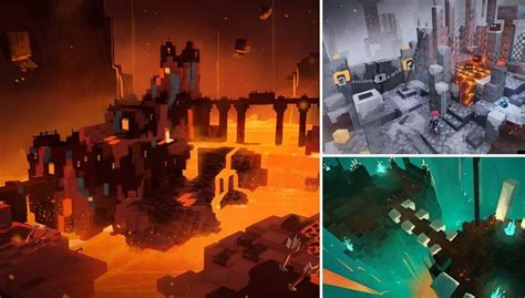 Mojang Studios Discusses Building Flames Of The Nether For Minecraft Dungeons Reveals Concept