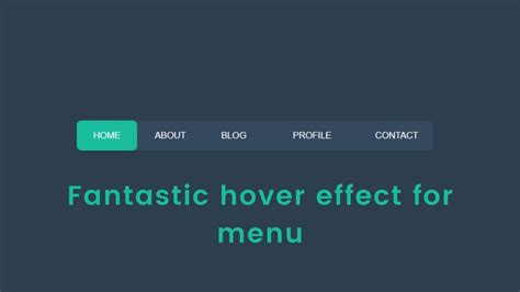 In either case, the card's raised dragged elevation is 8dp. CSS3 Fantastic hover effect for menu using HTML | CSS ...