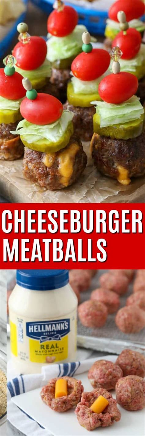 Cheeseburger Stuffed Meatballs Are The Ultimate Tailgating Snack Juicy