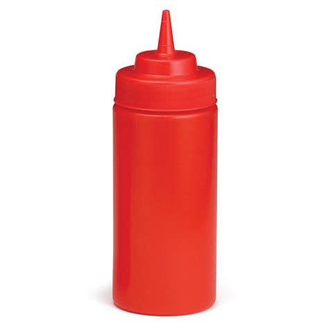 Red Squeeze Sauce Ketchup Bottle 8oz At