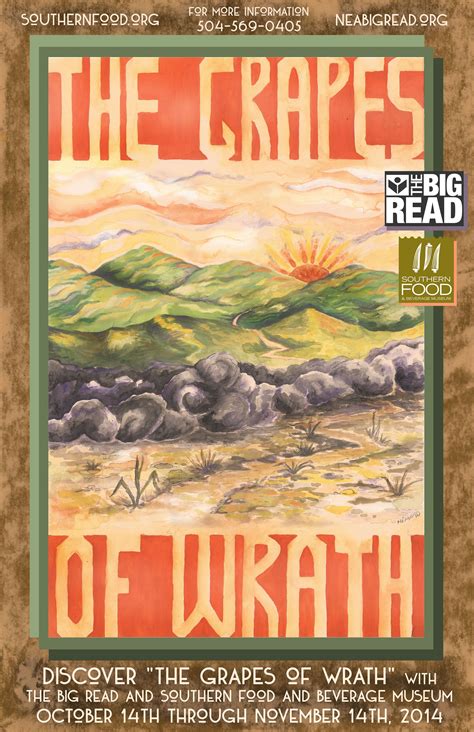 Original Artwork To Promote The Grapes Of Wrath Courtesy Of The