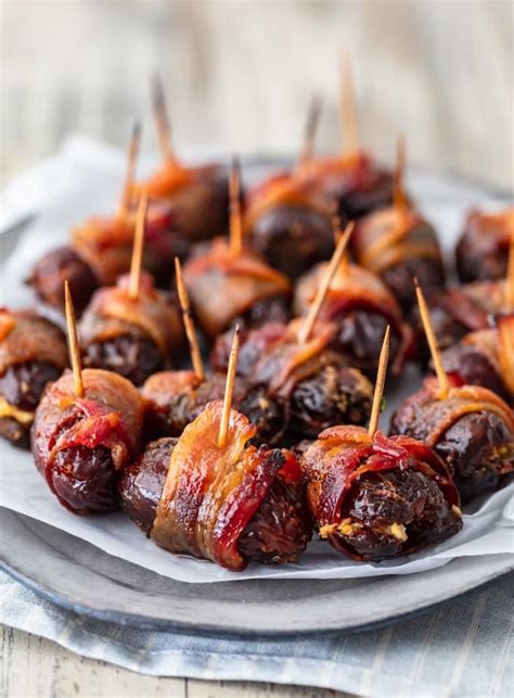 Bacon Wrapped Dates With Goat Cheese And Pecans Recipe The Cookie Rookie