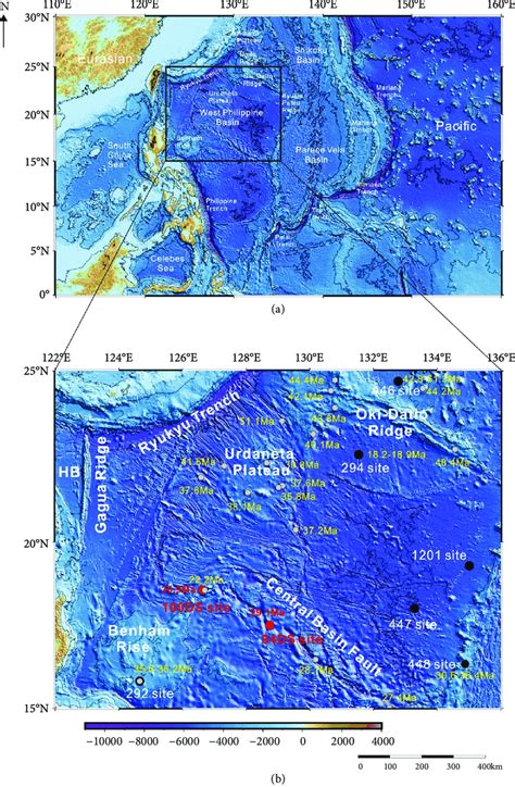 A Geologic Map Of The Philippine Sea Region B Geologic Map Of The