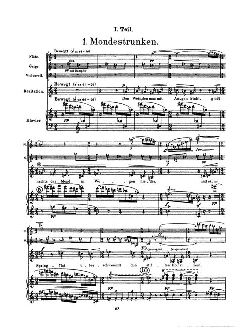 Pierrot Lunaire Op21 Schoenberg Arnold Imslp