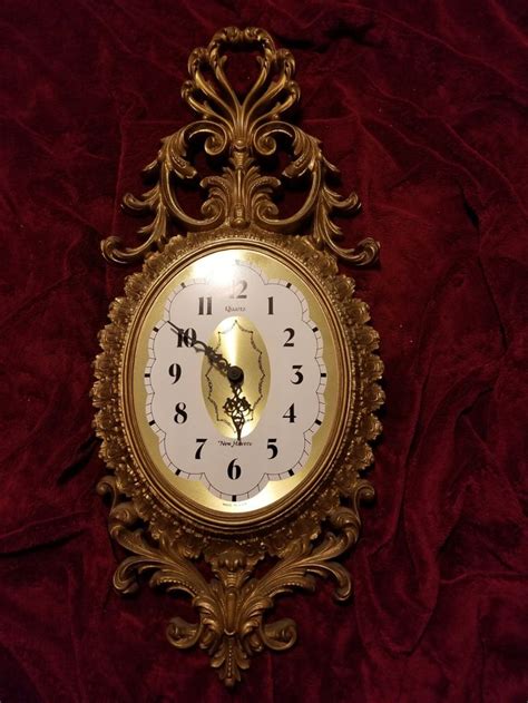 Vintage Rococo Clock Burwood Rococo Clock Ornate Gold Etsy In 2023