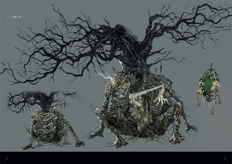 Dark Souls 3 Concept Art Cursed Greatwood Concept Art Criaturas Extrañas Arte De