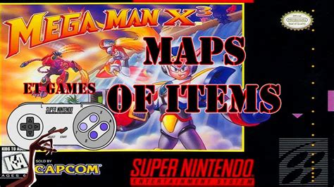 Mega Man X3 Mapas Completos Com Todos Os Itens Complete Maps With All
