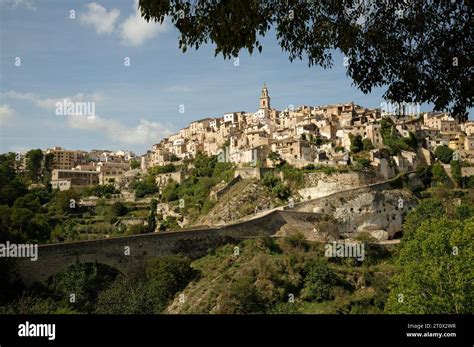 Old Spanish Hillside Village Of Bocairent Valencia Noted For Its