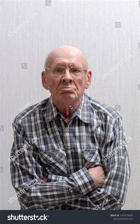 Portrait Old Man Front View Stock Photo 1416378605 Shutterstock