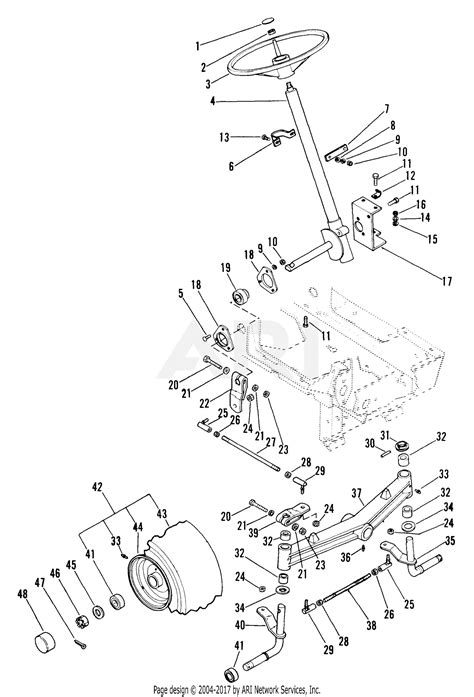 Ariens 931019 006501 Gt 17hp Kohler Hydro Parts Diagram For Steering