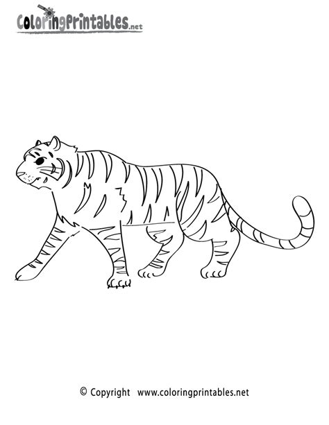 We strive to make it easy for parents, teachers, and childcare professionals to use our teaching materials. Jungle Tiger Coloring Page Printable. | Coloring pages ...