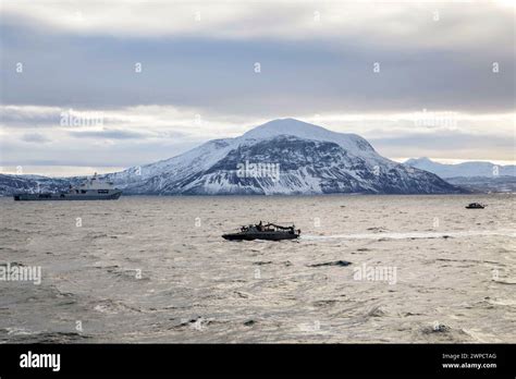 Februaryb 28, 2024 - Norwegian Sea - Two Swedish CB90-class fast