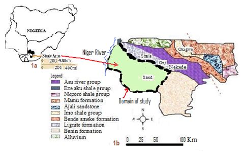 A And 1b Map Of Nigeria Showing Imo River Basin 1b Geologic Map Of