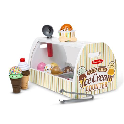 Pretend Play Ice Cream Counter Ice Cream Playset