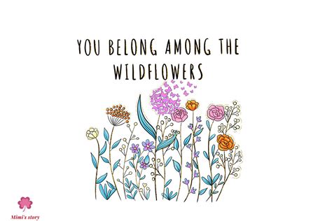 You Belong Among The Wildflowers Graphic By Mimis Story · Creative Fabrica