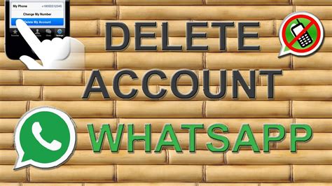 How To Delete Whatsapp Account Permanently Youtube