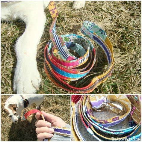 Scrap Ribbon And Fabric Dog Leash The Ribbon Retreat Blog