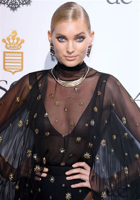 Cannes Film Festival Elsa Hosk Parades Nipples In Sheer