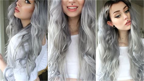 How To Dark Greysilver And Black Roots Evelina Forsell Youtube