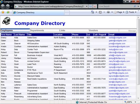 Company Directory Free Download And Review