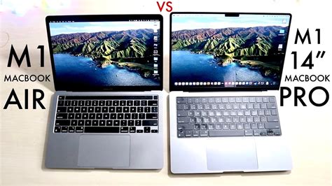 14 Inch Macbook Pro Vs M1 Macbook Air Comparison Review Youtube