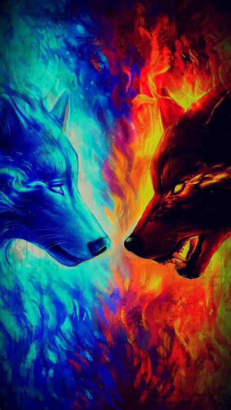 Fire Cool Wolf Pics 3 Wallpaper