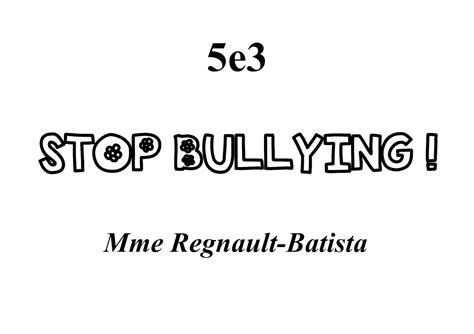 Calam O E Stop Bullying