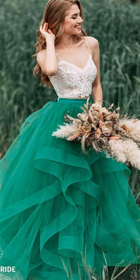 18 Green Wedding Dresses For Non Traditional Bride Wedding Dresses Guide