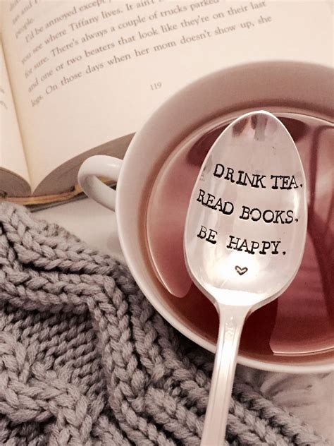 Drink Tea Read Books Be Happy Tea Lover T Book Lover Etsy