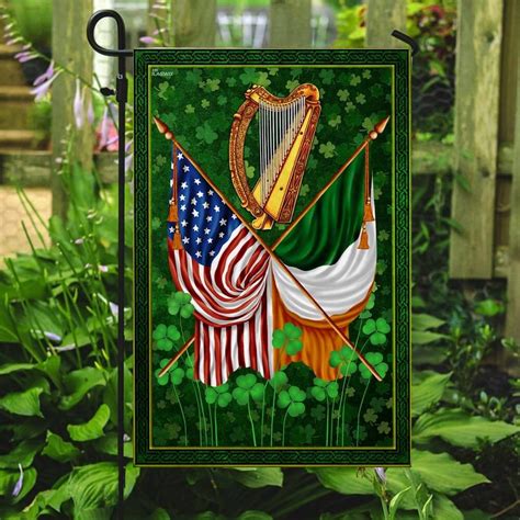 Shamrock Irish American Flag Betiti Store