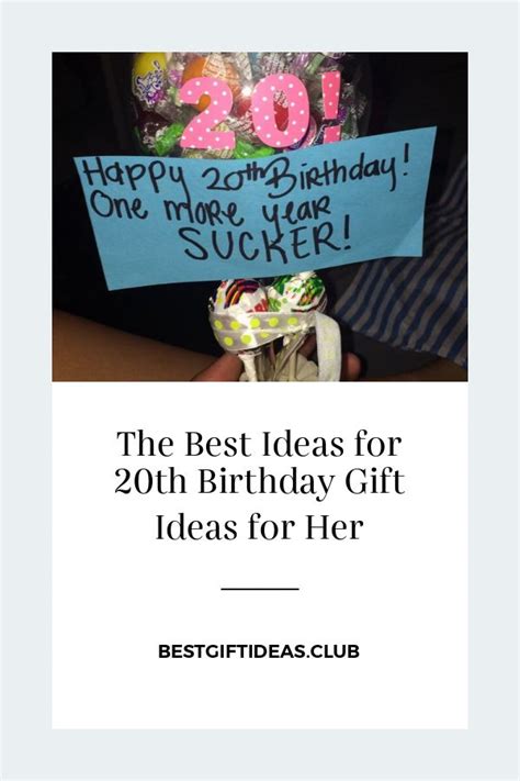 She's not a teen anymore and you want to throw the perfect party to celebrate. The Best Ideas for 20th Birthday Gift Ideas for Her | 20th birthday gift, 20th birthday, 25th ...