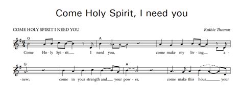 Thomas Ruthie Come Holy Spirit I Need You Pdf File Stainer And Bell