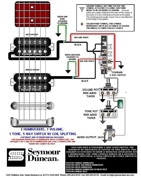 Custom Electric Guitar Wiring Diagrams