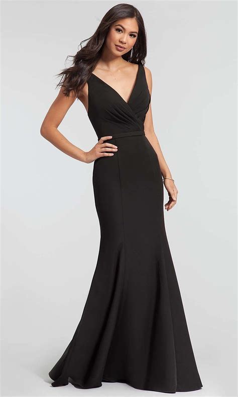 Bridalparty Kleinfeld Bridal Black Bridesmaid Dresses Long Mermaid