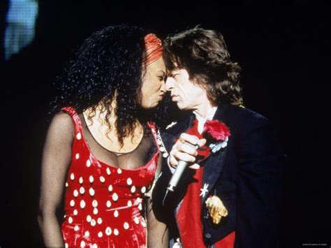 Mick Jagger And Backup Singer Lisa Fischer During A Performance By The