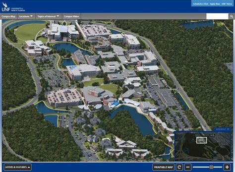 University Of North Florida Campus Map Campus Map Astronomy Campus