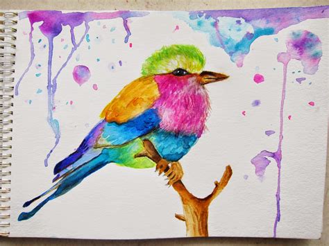 Watercolor Bird Painting Marcia Beckett