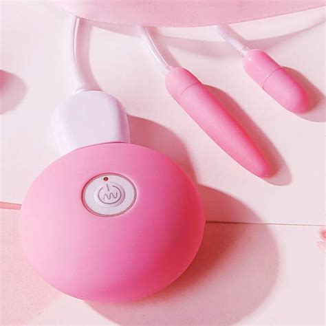 MIZZZEE Mini Dual Vibrating Egg Chargeable Pink Powerful Multi Speed Vibrating Egg Bullet