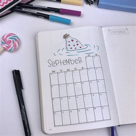 Plan With Me My September Setup In My Bullet Journal Video — Square