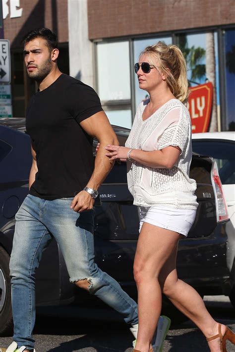 Britney Spears And Boyfriend Sam Asghari Arrives At Le Pain In