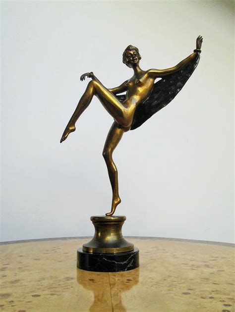 Art Deco Statue Nackte Tänzerin Mit Schal Catawiki