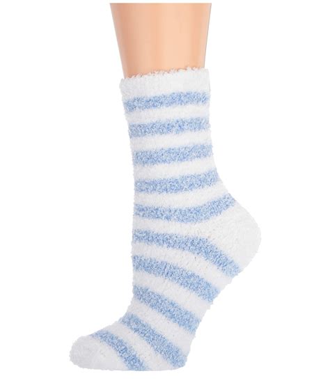 Karen Neuburger Chenille Stripe Sock In Blue Save 36 Lyst