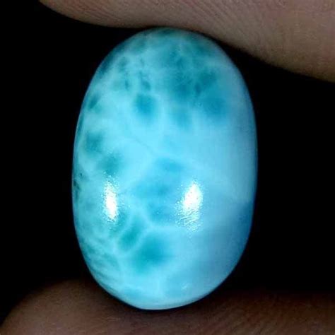 1305cts100 Natural Sky Blue Larimar Oval Cabochon Dominican Republic