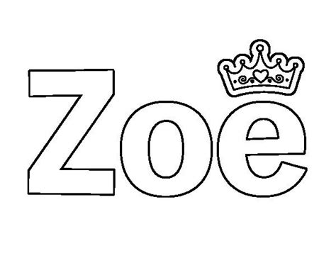 Resultado De Imagen Para Dibujos Sobre El Nombre Zoe Nombres