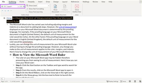 How To Use The Outline View In Microsoft Word Guiding Tech