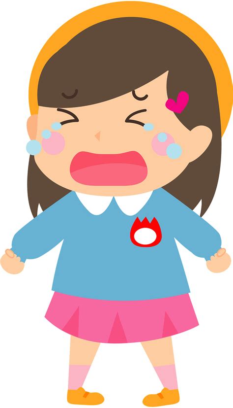 Little Girl Crying Clip Art