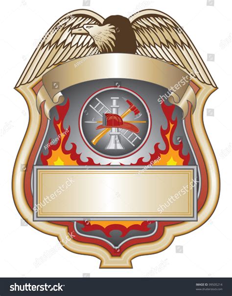 Firefighter Shield Is An Illustration Of A Firefighter Or Fire