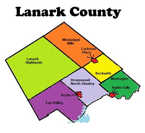 Rural Routes Ontario County Of Lanark Upper Tier Lanark